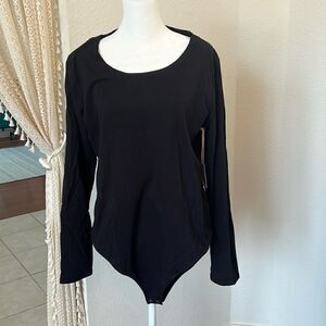 a.n.a Long Sleeve Black Body Suit - Size XXL